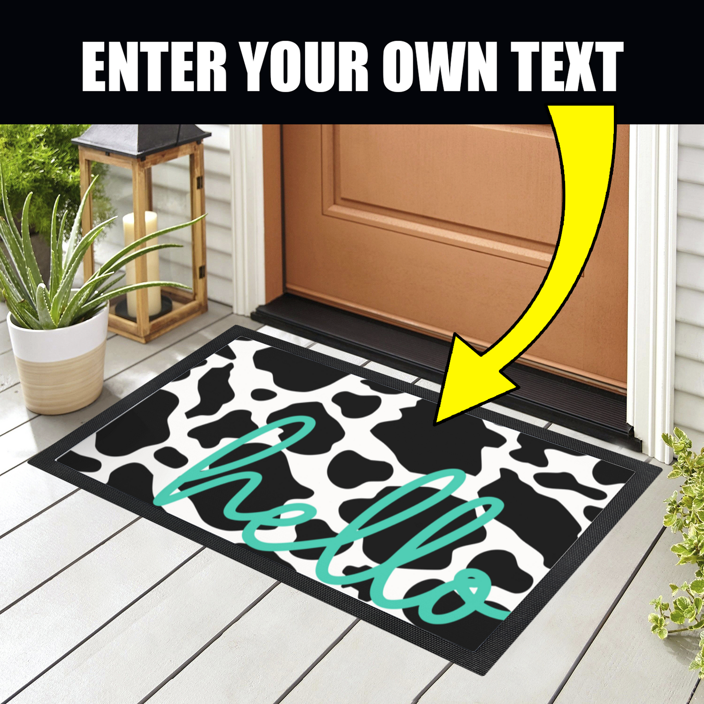 Doormat with Rubber Border