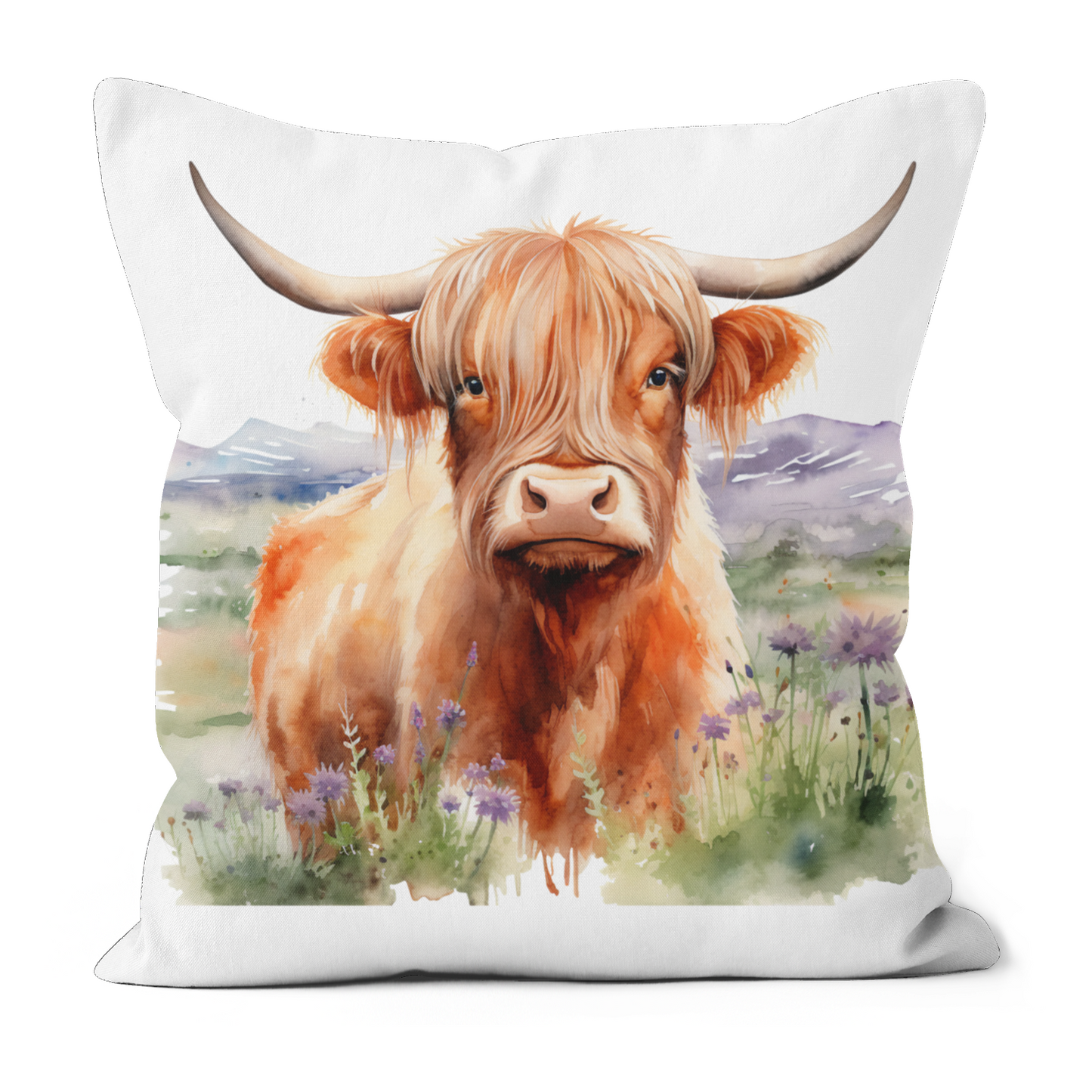 Faux Suede Throw Cushion Double Sided Print (Cover Only)