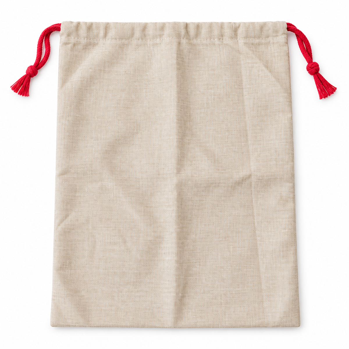 Large Linen-Look Christmas Sack Blank – 50cm x 65cm | Sublimation & DTF