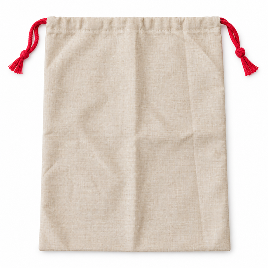 Large Linen-Look Christmas Sack Blank – 50cm x 65cm | Sublimation & DTF