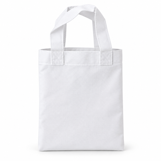 Mini White Sublimation Tote Bag Blank – 20 x 25cm
