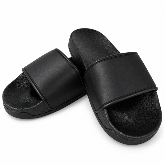 Black DTF Printable Blank Sliders – Sizes 36–47