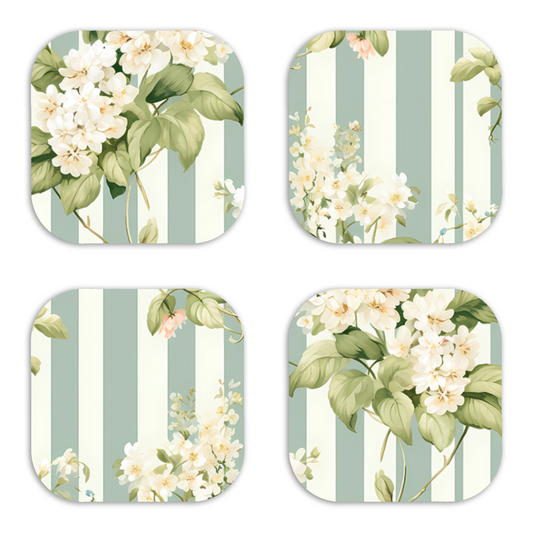 Unisub High Gloss Hardboard Coaster 100 x 100 mm Set Of 4