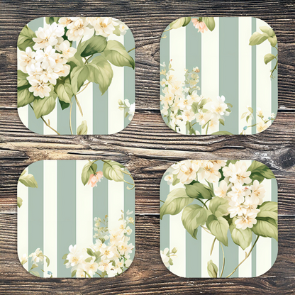 Unisub High Gloss Hardboard Coaster 100 x 100 mm Set Of 4