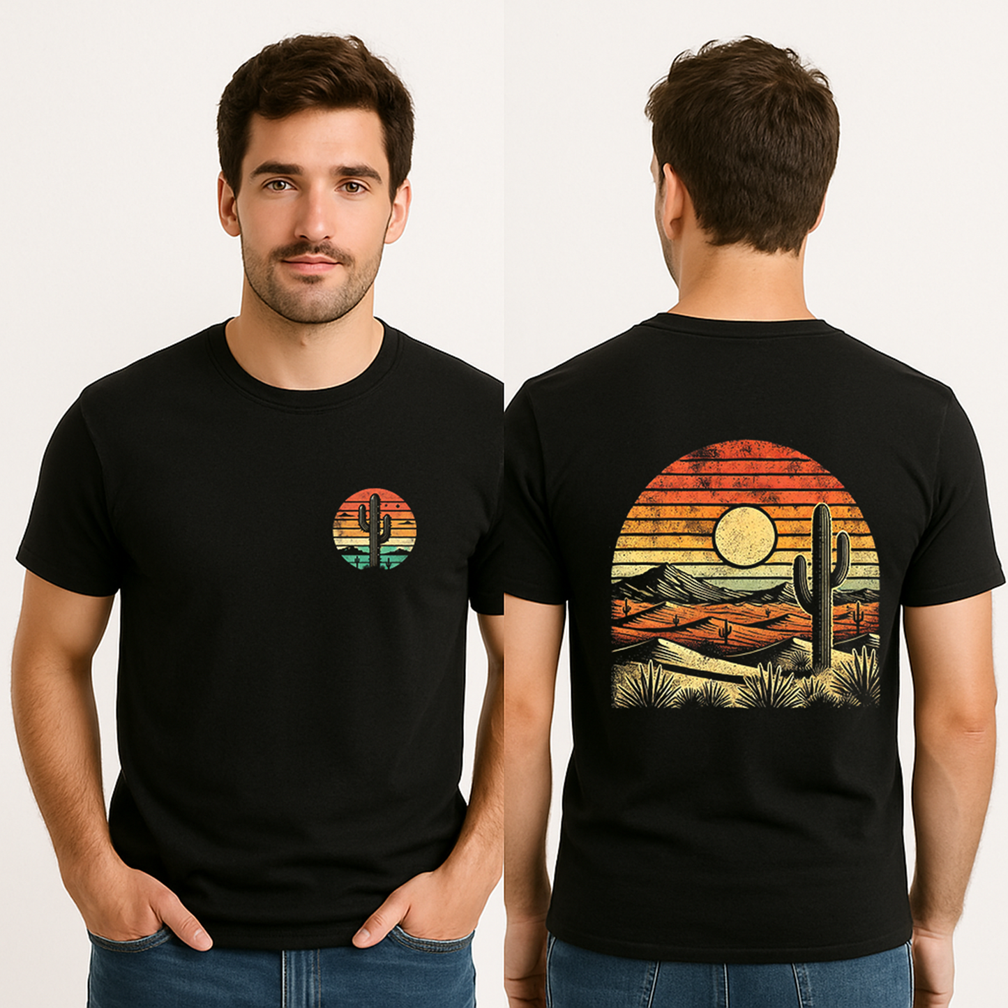 DTF Gildan GD01 T-Shirt Front & Back Print